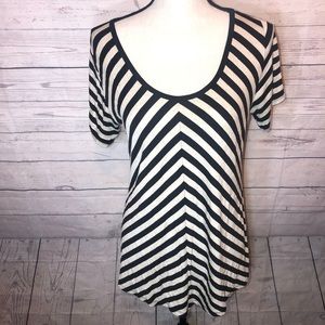 Lularoe Small Classic Tee Short Sleeve Stripe Top